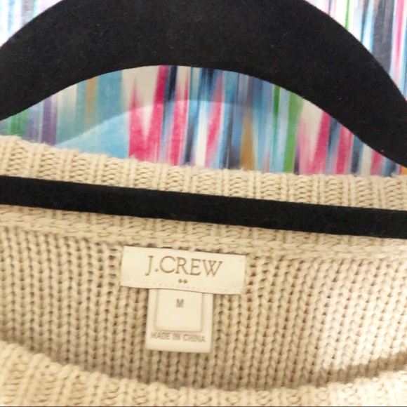 J.Crew cable knit light tan sweater - Picture 5 of 6